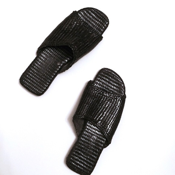 Cole Haan Shoes - • cole haan espresso wicker slide sandals •